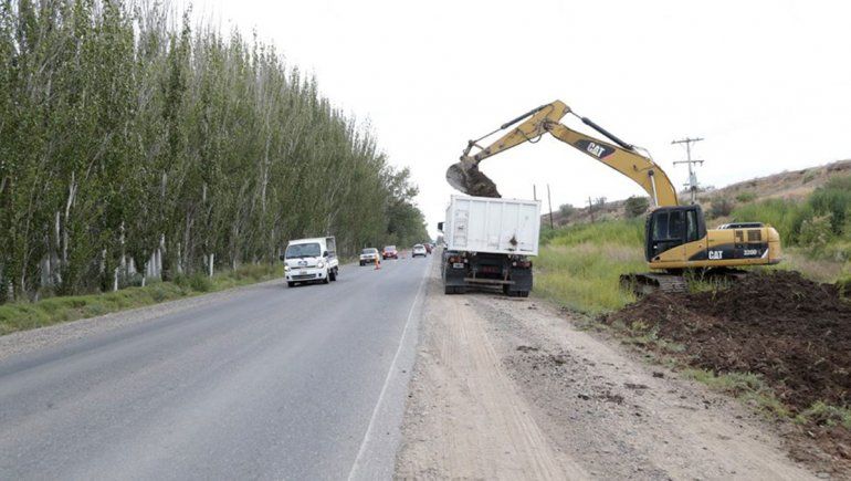 Continúan las tareas de duplicación de calzada en la Ruta 7.
