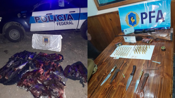 El operativo se montó en la zona de Collón Cura, en la intersección de las rutas 237 y 234.