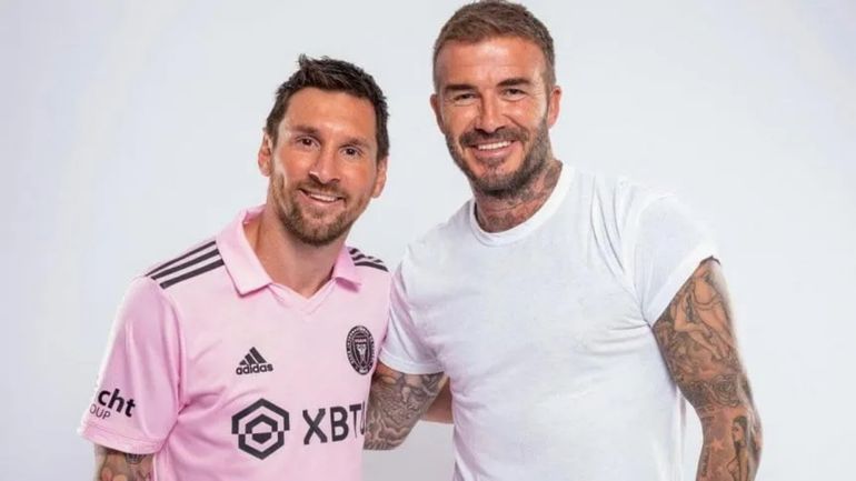 La foto de Beckham que generó un revuelo en los fanáticos de Messi en Barcelona