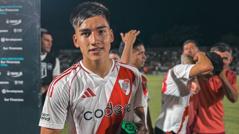 Ian Subiabre convirtió su primer gol con la camiseta de River