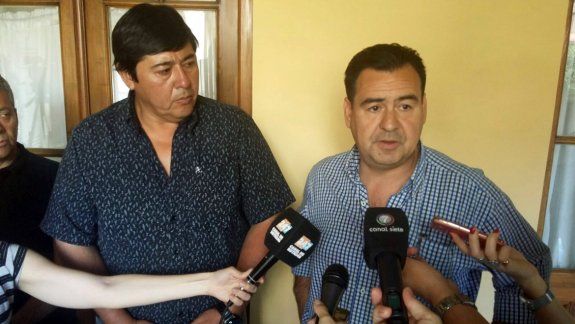 Rucci y Gastaminza, tras le reunión.