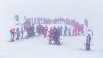 bajo una gran tormenta de nieve se realizo #juntosalteta 2019