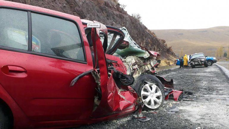 Durante el temporal de viento, hubo siete heridos en dos accidentes en el sur provincial