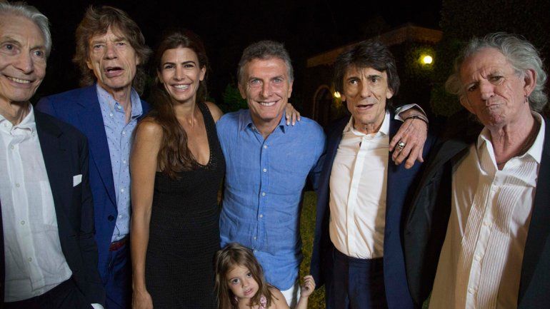 Así fue el encuentro de Macri con los Rolling Stones