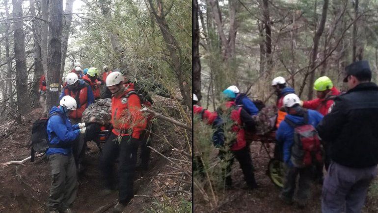 Dramático rescate de una mujer de Centenario en el Parque Nacional Lanín