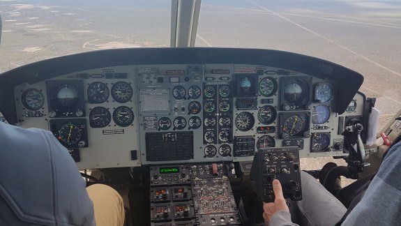 Ya funciona el primer taxi  aéreo para ir a Vaca Muerta