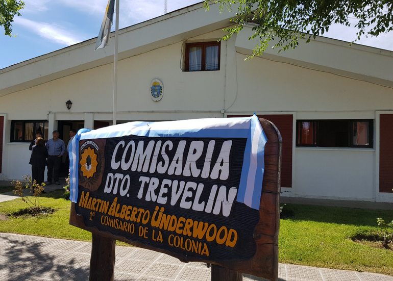 La comisaría de Trevelin, en Chubut. La comisaría de Trevelin, en Chubut.