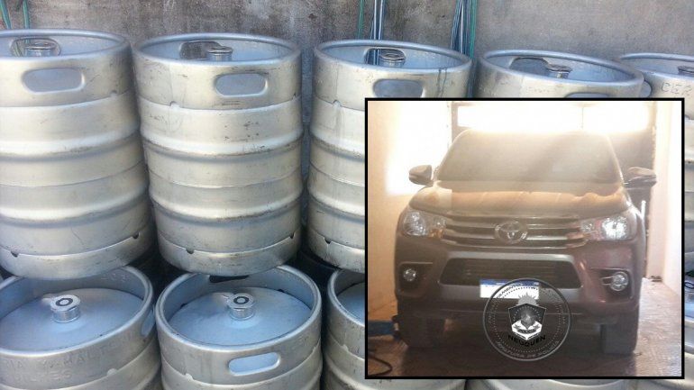 Detuvieron a un neuquino que robó 16 barriles de cerveza artesanal valuados en $90 mil