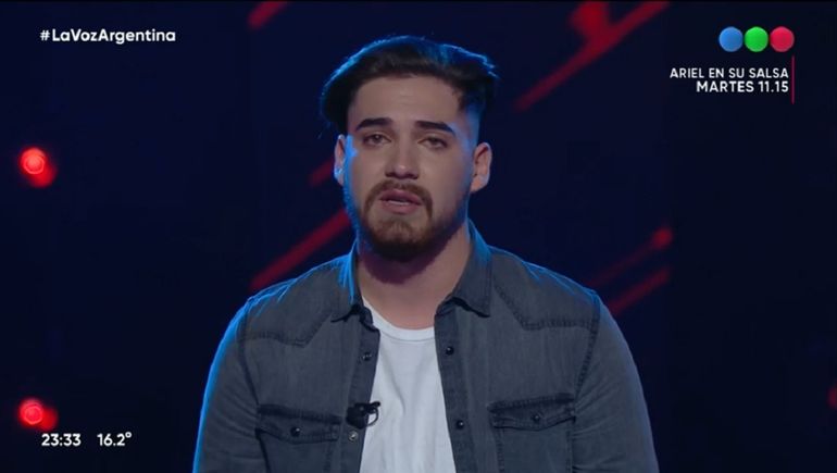 Con un tema de Berbel, el neuquino Axel Riquelmes perdió la batalla de La Voz
