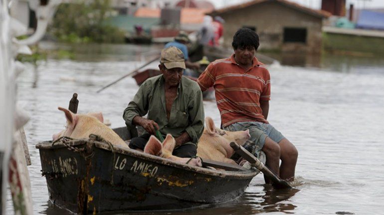 Más de 20 mil evacuados por temporal en el Litoral