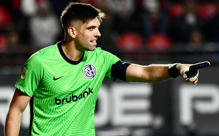 Facundo Altamirano es el arquero titular y el capitán de San Lorenzo.&nbsp;