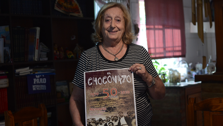 Reconocen a Sara Mansilla por su participación solidaria en el Choconazo