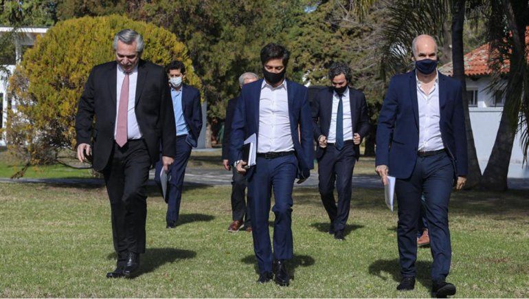 Cumbre entre Alberto, Kicillof y Larreta por la suba de casos