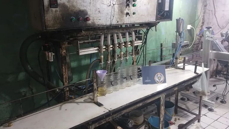 El operativo dejó al descubierto tambores