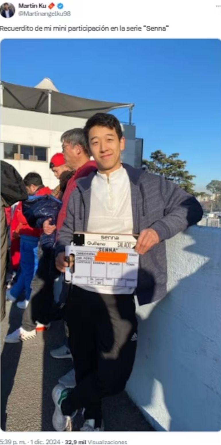 El ex Gran Hermano compartió la foto del rodaje El ex Gran Hermano compartió la foto del rodaje