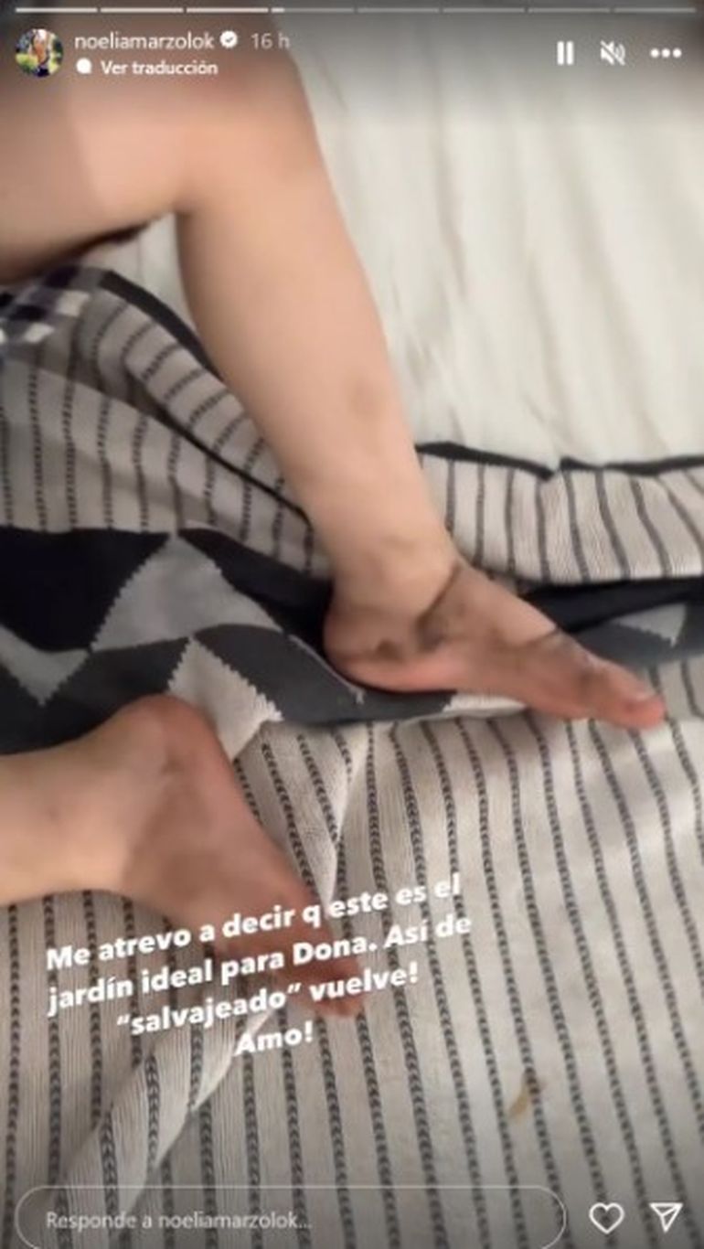 El tierno posteo de Noelia Marzol sobre su hijo Donatello.