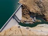 La presa Portezuelo Grande regula el caudal del río Neuquén.