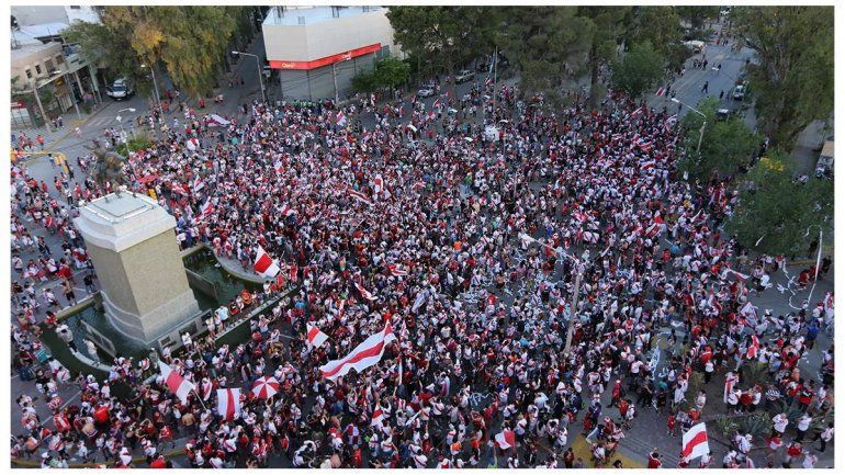Así festejó el pueblo de River hace un par de años.