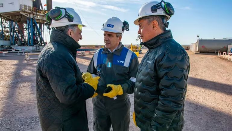 La visita realizada por el presidente de YPF a Vaca Muerta. (Foto: Gentileza Infobae) La visita realizada por el presidente de YPF a Vaca Muerta. (Foto: Gentileza Infobae)