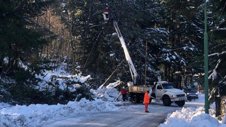 Por el temporal, las clases sólo están suspendidas en Villa La Angostura
