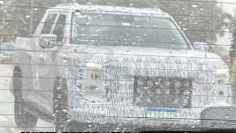 El frente de la nueva Volkswagen Amarok que se vio en Brasil, muy parecido a la Maxus Interstellar X. Foto: @bfmsoficial. El frente de la nueva Volkswagen Amarok que se vio en Brasil, muy parecido a la Maxus Interstellar X. Foto: @bfmsoficial.