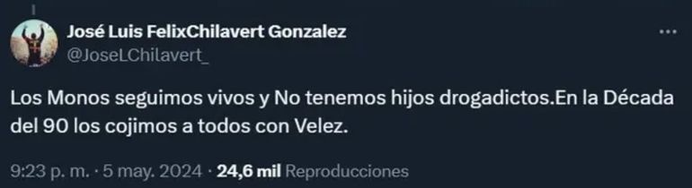 El desubicado comentario de Chilavert El desubicado comentario de Chilavert