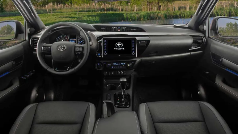 Así es el interior de la Toyota Hilux. Así es el interior de la Toyota Hilux.