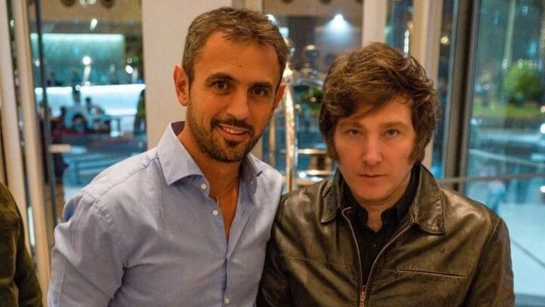 Martín Menem y Javier Milei Martín Menem y Javier Milei