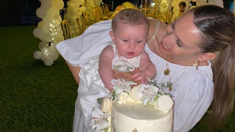 Pampita y su hija Ana.