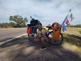 Enorme travesía: Gonza lleva 40.000 kilómetros recorridosen su bico