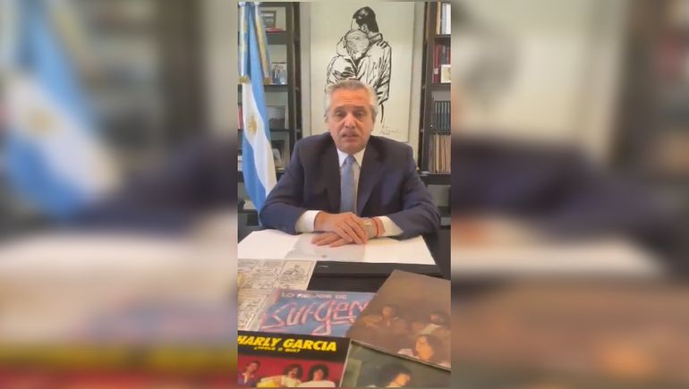 Alberto y Cristina saludaron a Charly por sus 70 años