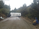 Qué se sabe del estado de los heridos tras el vuelco del colectivo en Ruta 65: uno debió ser trasladado en helicóptero