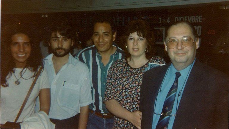 Osvaldo Arabarco y sus compañeros.