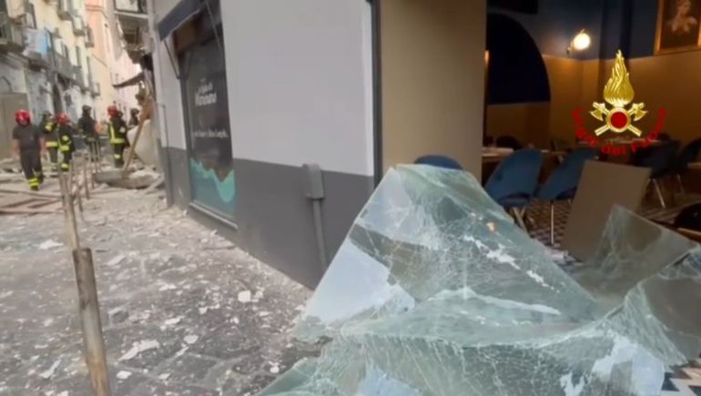  La explosión se registró en un restaurante del centro histórico de Nápoles.