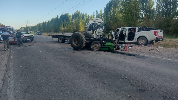 Dos trabajadores de la empresa CN Sapag murieron por el terrible choque en la Ruta 7.