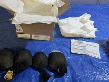 Un traficante chino ocultó 850 tortugas vivas en cajas etiquetadas como juguetes y envueltas en medias.