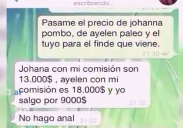 Prostitución VIP: mirá qué acusada dice que vive de prestado