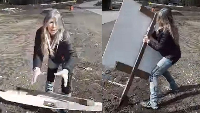 ¿Campaña ilegal? Una vecina se enojó, tiró carteles de candidatos y se hizo viral | LM Neuquen ¿Campaña ilegal? Una vecina se enojó, tiró carteles de candidatos y se hizo viral