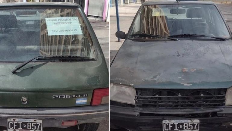 El auto del joven estudiante de Ingeniería que fue robado en la UNCo.