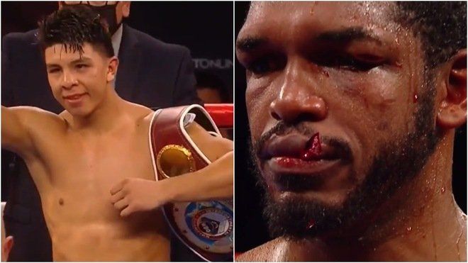 Jaime Munguía es uno de los boxeadores más potentes de la actualidad. El rosto de su rival es una prueba.