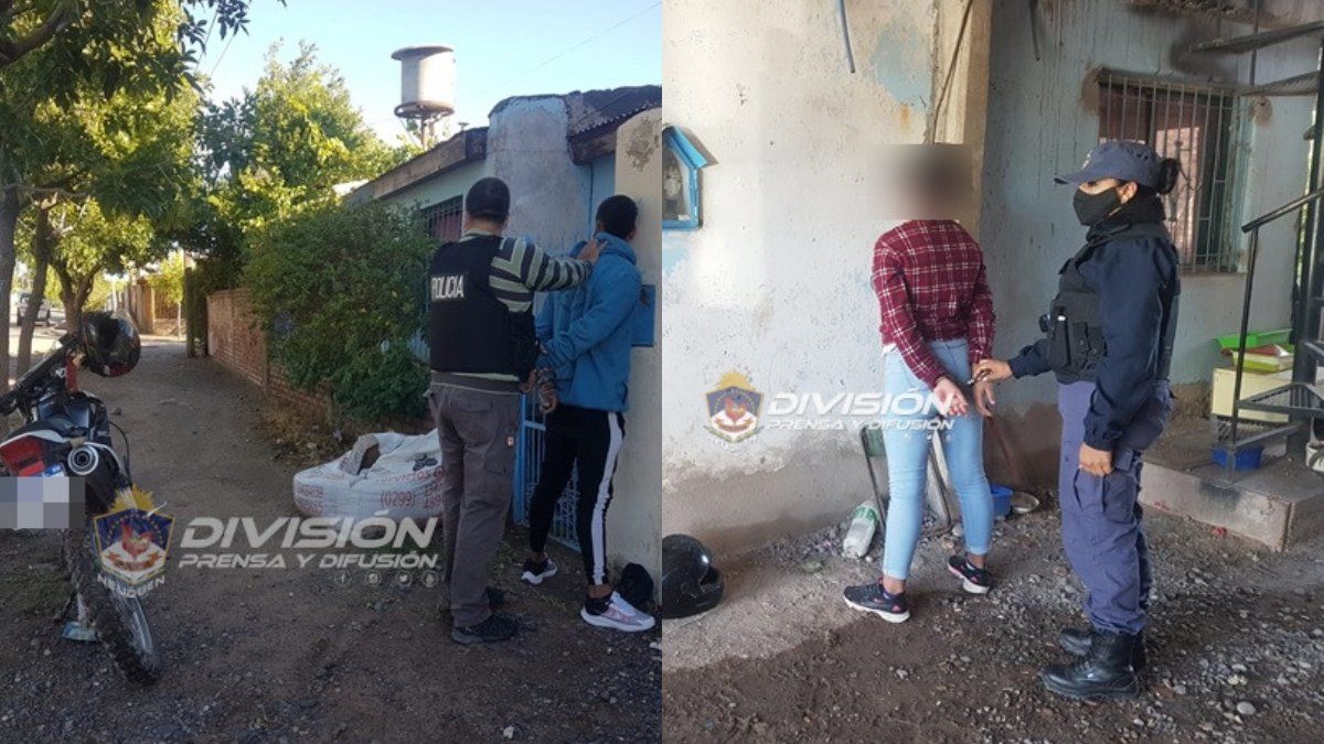 Tres detenidos en un allanamiento por robo en Centenario