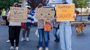 El domingo, vecinos marcharon indignados por la perra supuestamente violada por un hombre en Santa Cruz. El domingo, vecinos marcharon indignados por la perra supuestamente violada por un hombre en Santa Cruz.