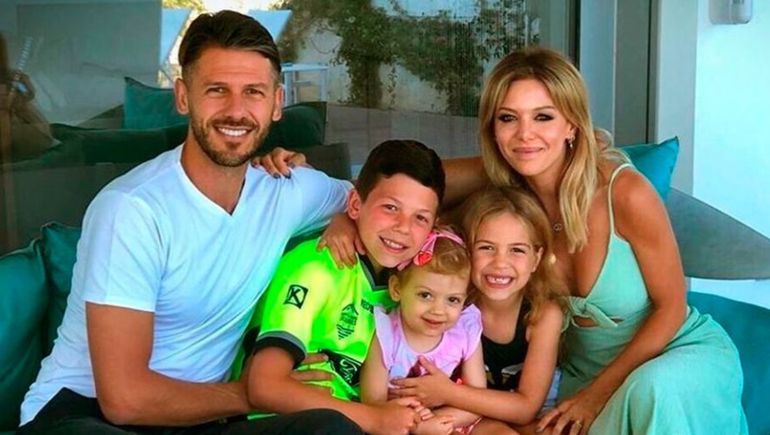Martín Demichelis y Evangelina Anderson celebraron el cumpleaños de Lola.