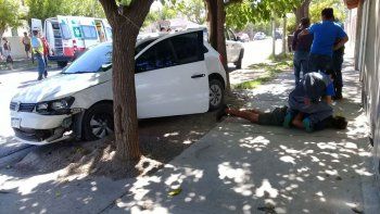 El accidente ocurrió el martes en calles Cacheuta y Remigio Bosch. El accidente ocurrió el martes en calles Cacheuta y Remigio Bosch.