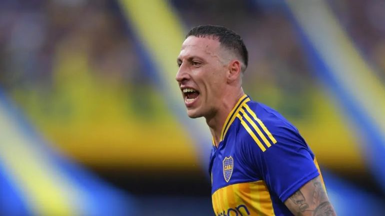 Cristian Lema con la camiseta de Boca Cristian Lema con la camiseta de Boca