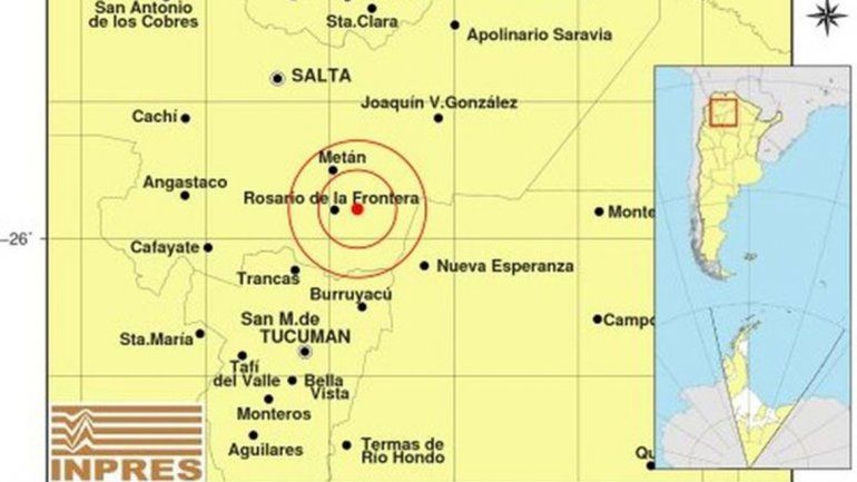 Un sismo de 4,5 grados sacudió la mañana salteña