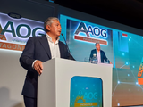 Rolando Figueroa en la inauguración de la AOG Patagonia