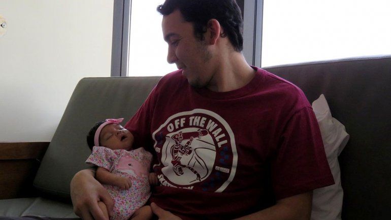 Emotivo trasplante a una beba de apenas 27 días