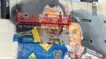 el impactante mural con messi como protagonista que aparecio a metros de la bombonera el impactante mural con messi como protagonista que aparecio a metros de la bombonera