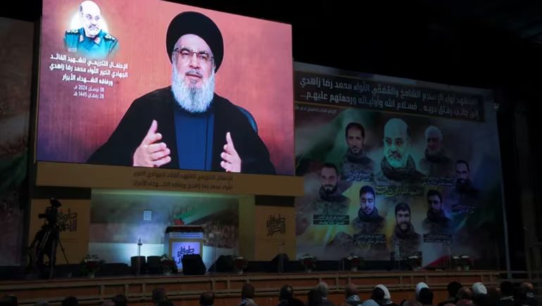 El líder de Hezbollah Sayyed Hassan Nasrallah. El líder de Hezbollah Sayyed Hassan Nasrallah.